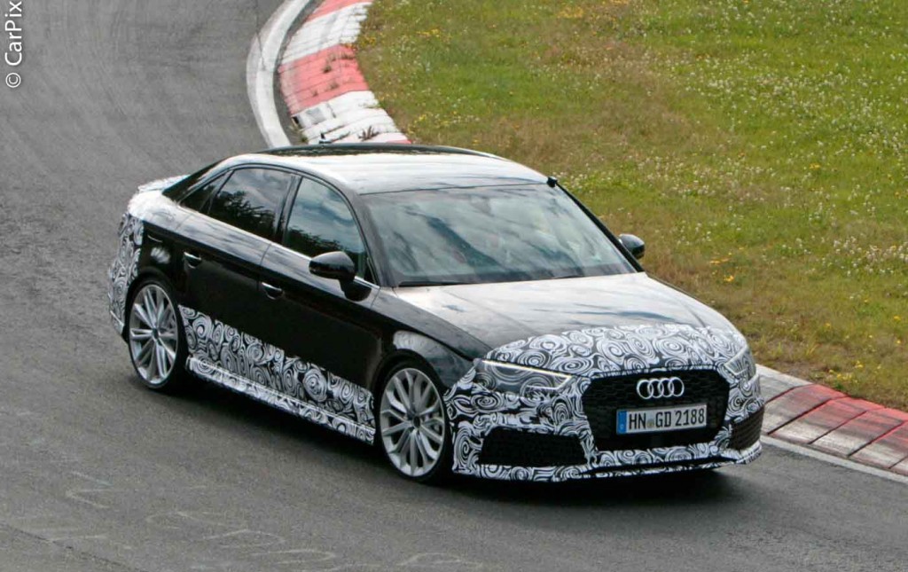 AUDI RS3 NA VERSÃO SEDAN EM TESTES DE DESENVOLVIMENTO, foto 3