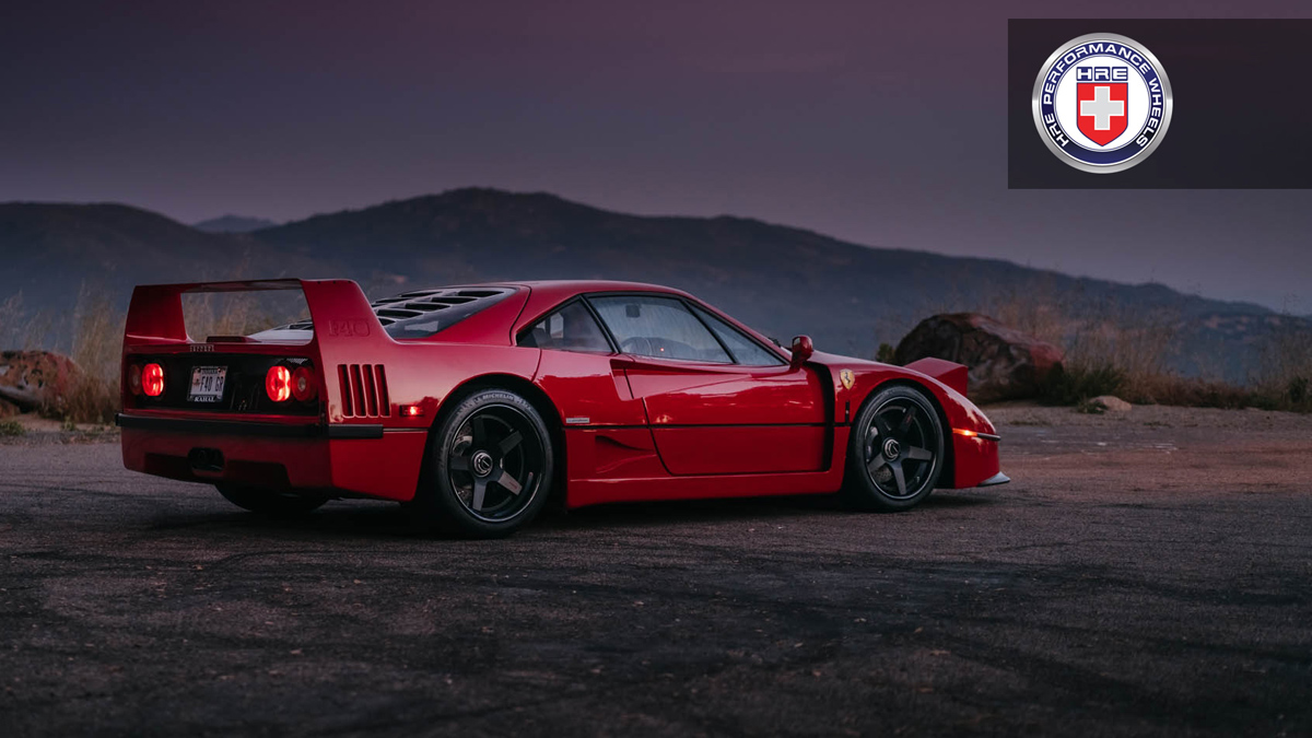 UM FERRARI F40 EQUIPADO COM RODAS HRE: FANTÁSTICO, foto 5