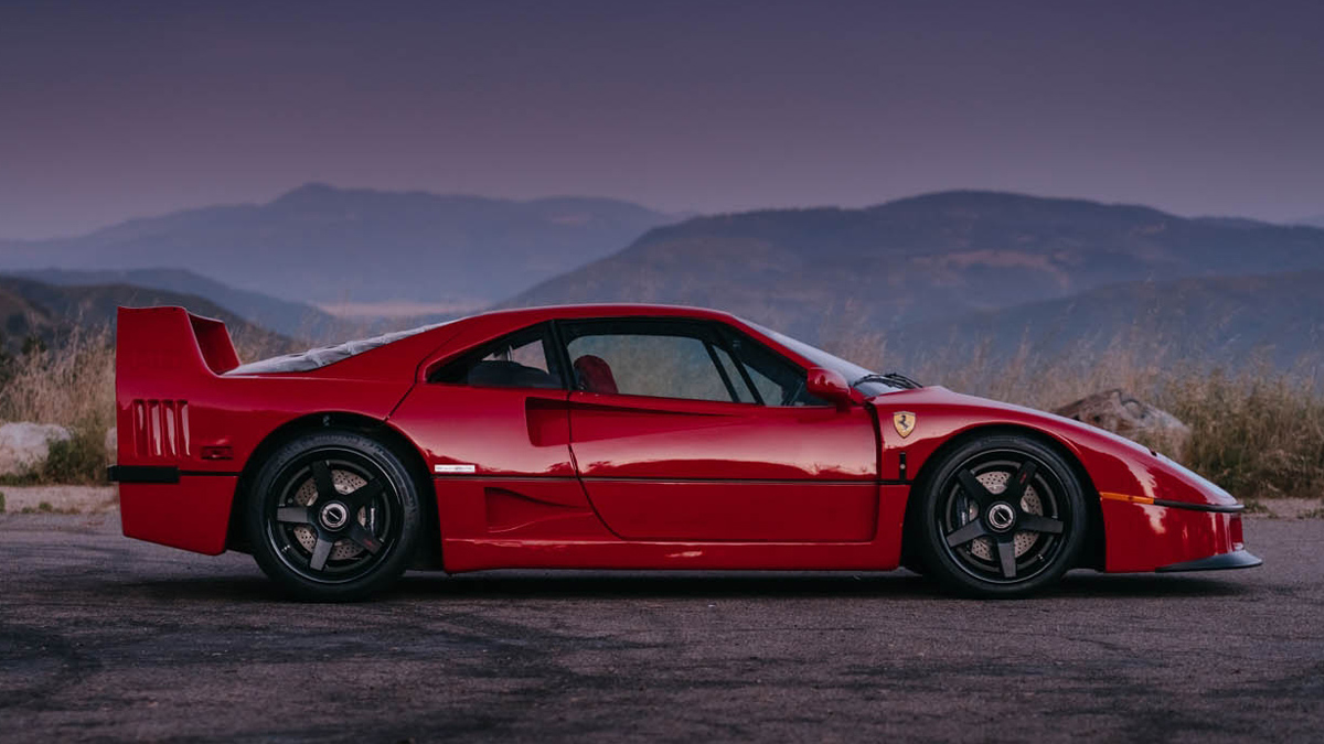 UM FERRARI F40 EQUIPADO COM RODAS HRE: FANTÁSTICO, foto 6