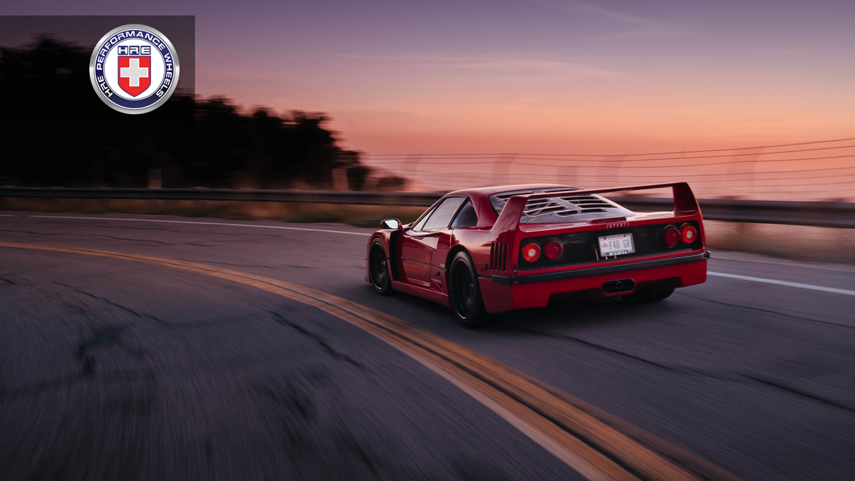 UM FERRARI F40 EQUIPADO COM RODAS HRE: FANTÁSTICO, foto 9