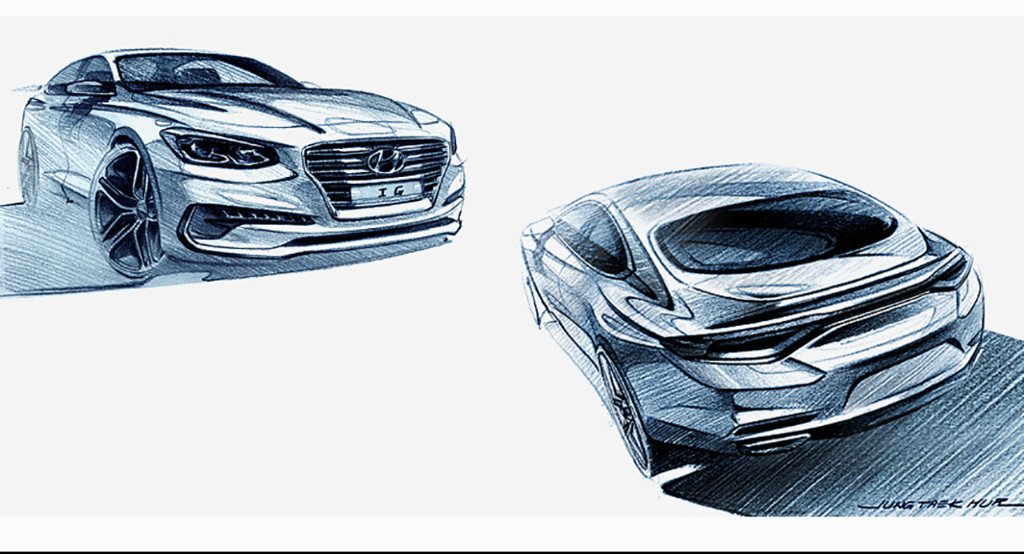 HYUNDAI GRANDEUR 2017 SURGE EM IMAGENS TEASER ANTES DE SUA ESTREIA NA CORÉIA, foto 4