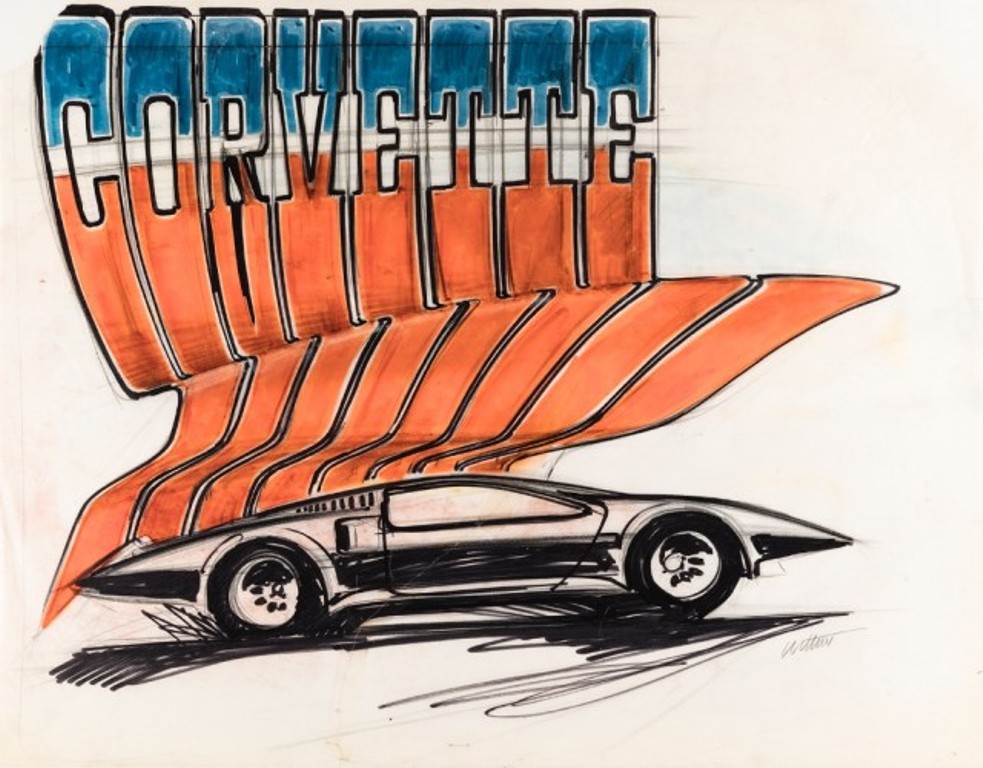 A HISTÓRIA E A EVOLUÇÃO DO CORVETTE ATRAVÉS DE SEUS ESBOÇOS E ANÚNCIOS, foto 3
