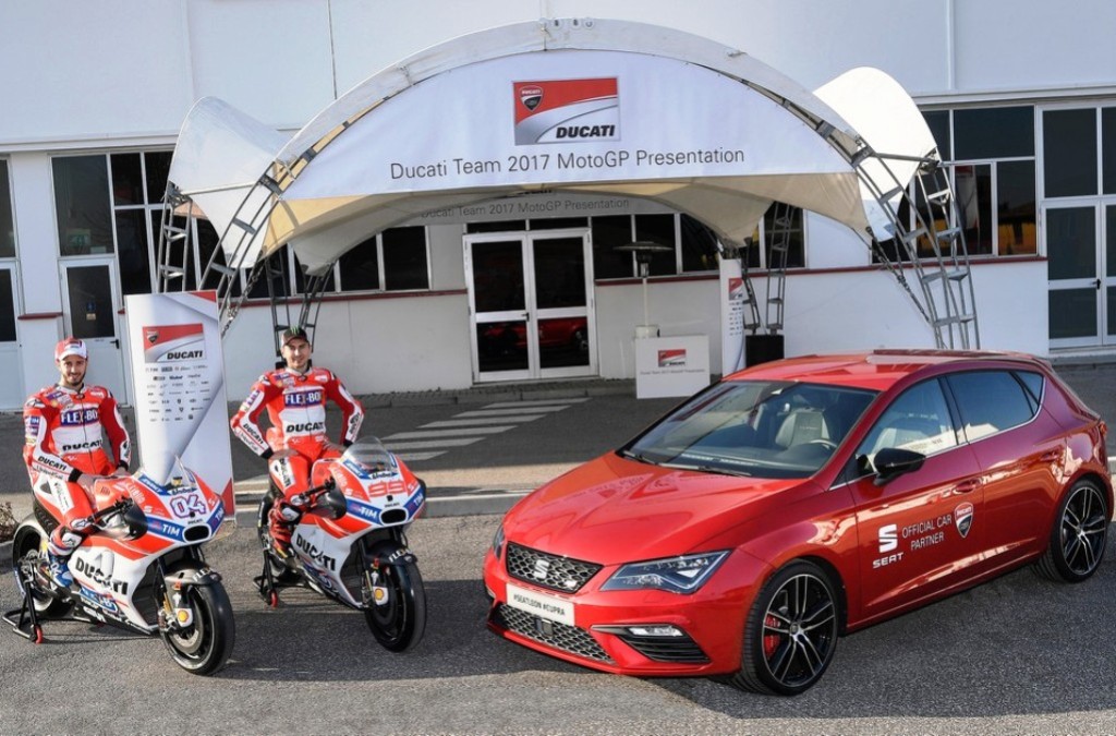 SEAT LEÓN CUPRA ESCOLTARÁ A EQUIPE DUCATI NO MOTOGP, foto 1