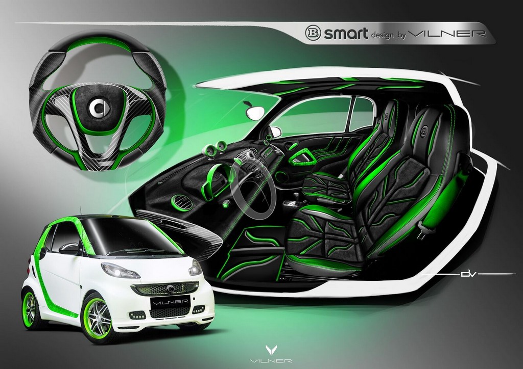 VILNER MOSTRA SEU TRABALHO SOBRE UM SMART FORTWO BRABUS XCLUSIVE DE 2012, foto 14