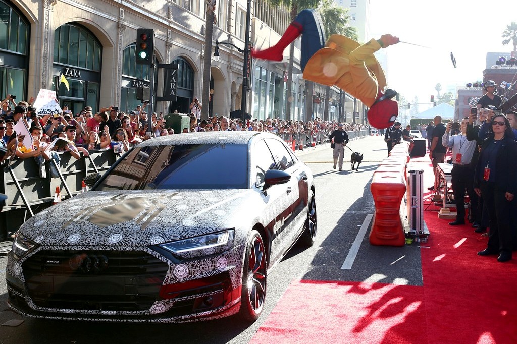 AUDI A8 DISFARÇADO APARECE COMO CONVIDADO SURPRESA NA ESTREIA MUNDIAL DE ‘HOMEM-ARANHA: DE VOLTA AO LAR’, foto 1