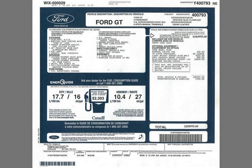 ESTÁ À VENDA NOS ESTADOS UNIDOS UM FORD GT HERITAGE EDITION DE 2006 COM MENOS DE 300 KM, foto 21