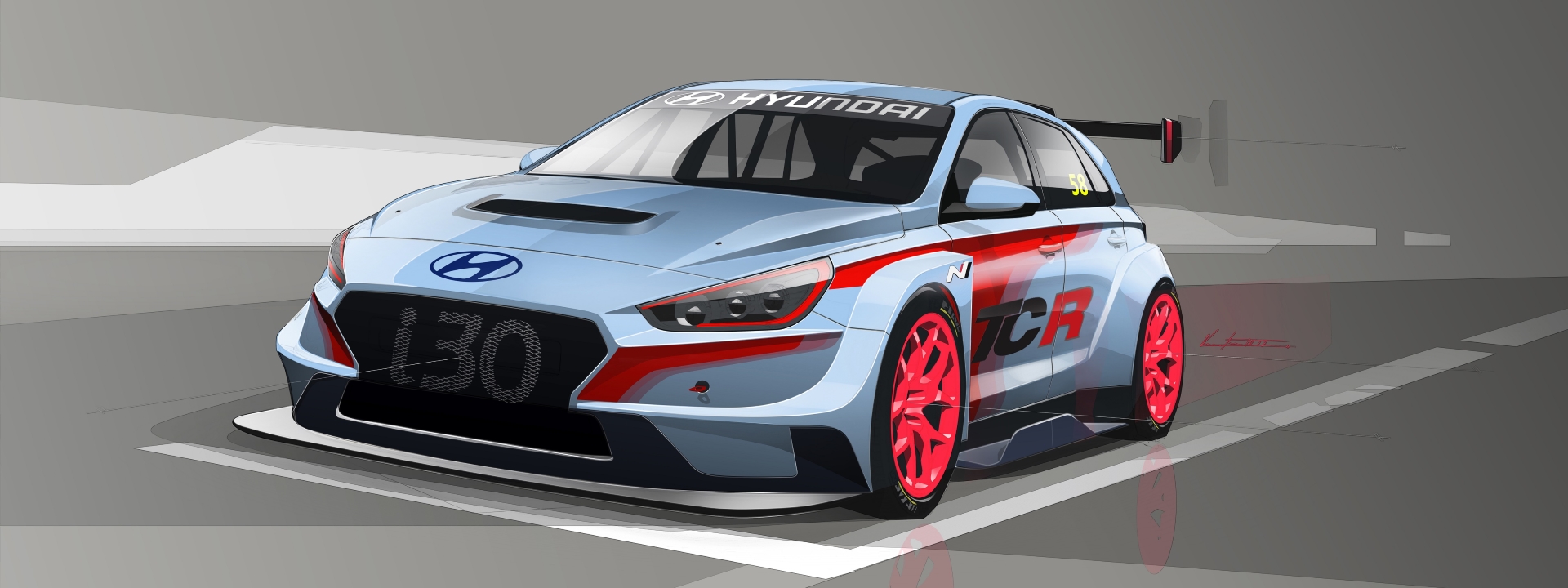 HYUNDAI i30 N TCR SURGE COM AS SUAS CORES OFICIAIS EM NÜRBURGRING, foto 3