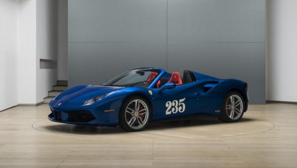 FERRARI F488 SPIDER TAILOR MADE PRESTA UMA HOMENAGEM AOS 70 ANOS DA MARCA ITALIANA, foto 1