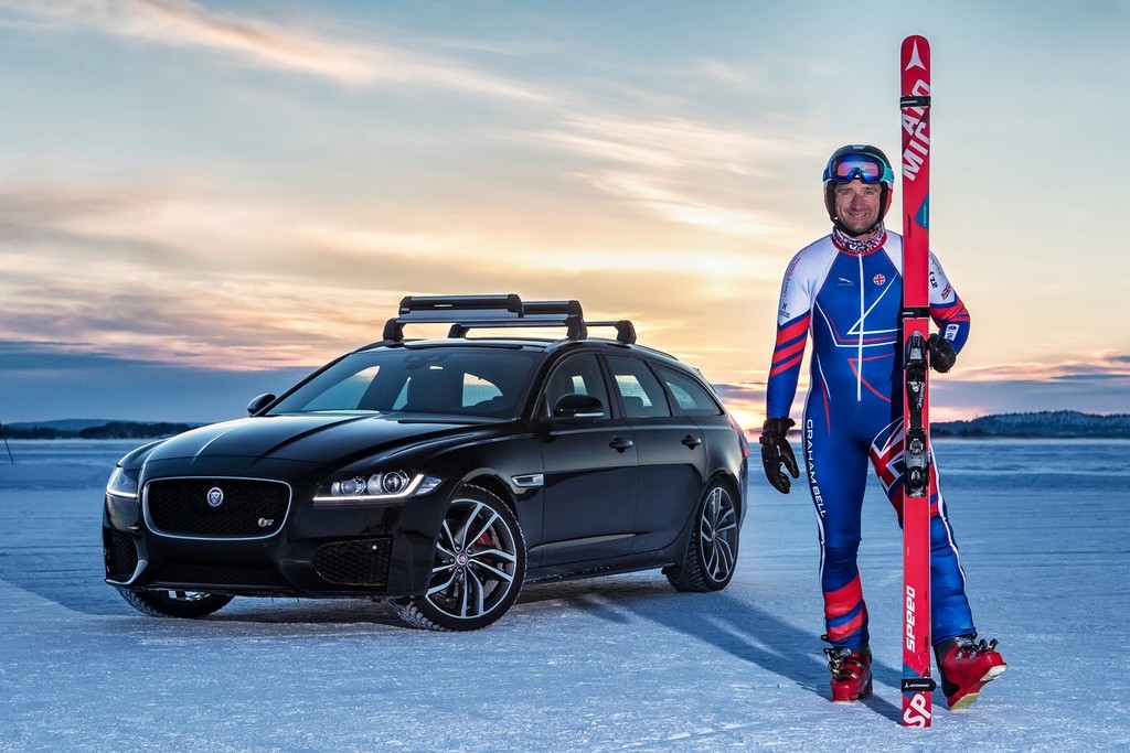 ESQUIADOR OLÍMPICO E JAGUAR ENTRAM PARA O GUINNESS COM RECORDE MUNDIAL, foto 1