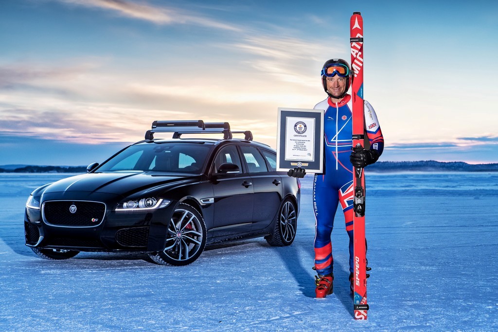 ESQUIADOR OLÍMPICO E JAGUAR ENTRAM PARA O GUINNESS COM RECORDE MUNDIAL, foto 2