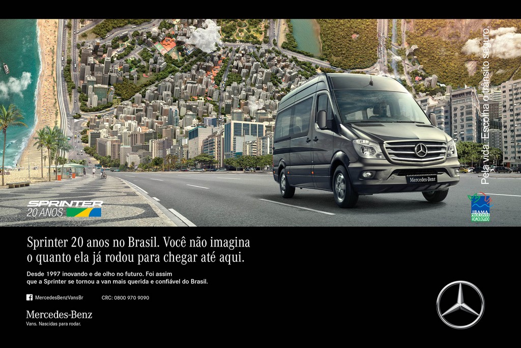 MERCEDES-BENZ SPRINTER COMEMORA 20 ANOS DE SUCESSO NO BRASIL COM LANÇAMENTO DE CAMPANHA, foto 3