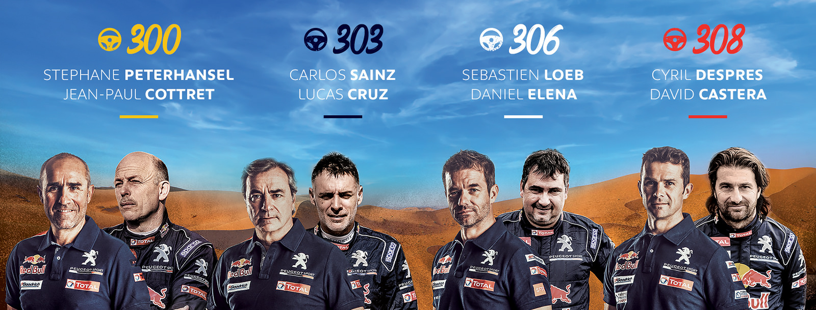 40ª EDIÇÃO DO RALLY DAKAR COMEÇA NO DIA 6 DE JANEIRO COM A EQUIPE PEUGEOT TOTAL EM BUSCA DE MAIS UM TÍTULO, foto 1