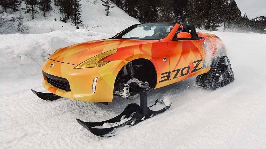 NISSAN 370Zki: O 370Z ROADSTER CONVERTIDO EM UM VEÍCULO PARA A NEVE, foto 1