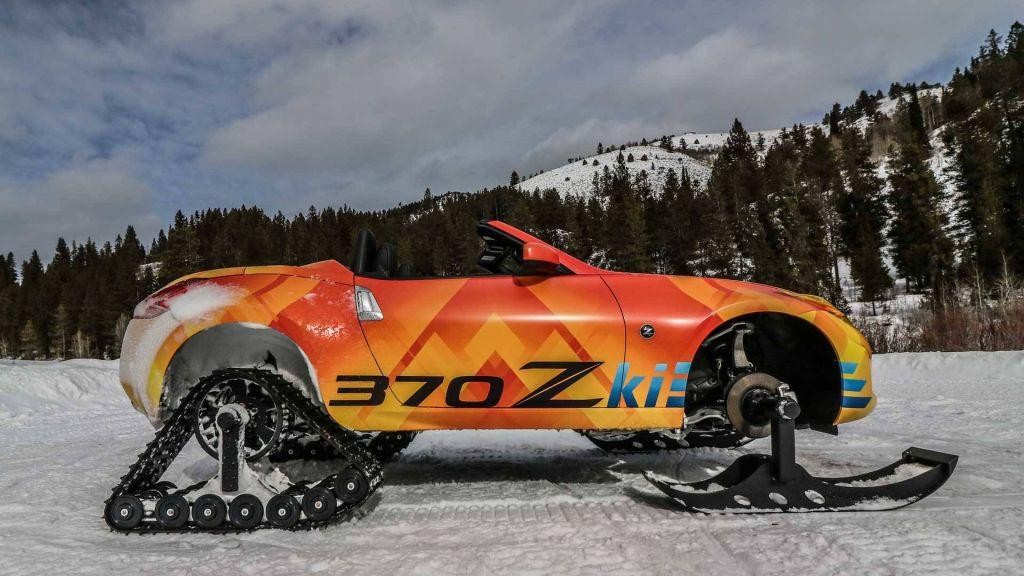 NISSAN 370Zki: O 370Z ROADSTER CONVERTIDO EM UM VEÍCULO PARA A NEVE, foto 3