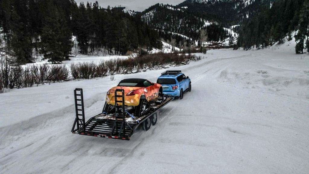 NISSAN 370Zki: O 370Z ROADSTER CONVERTIDO EM UM VEÍCULO PARA A NEVE, foto 8