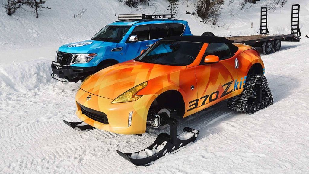NISSAN 370Zki: O 370Z ROADSTER CONVERTIDO EM UM VEÍCULO PARA A NEVE, foto 9