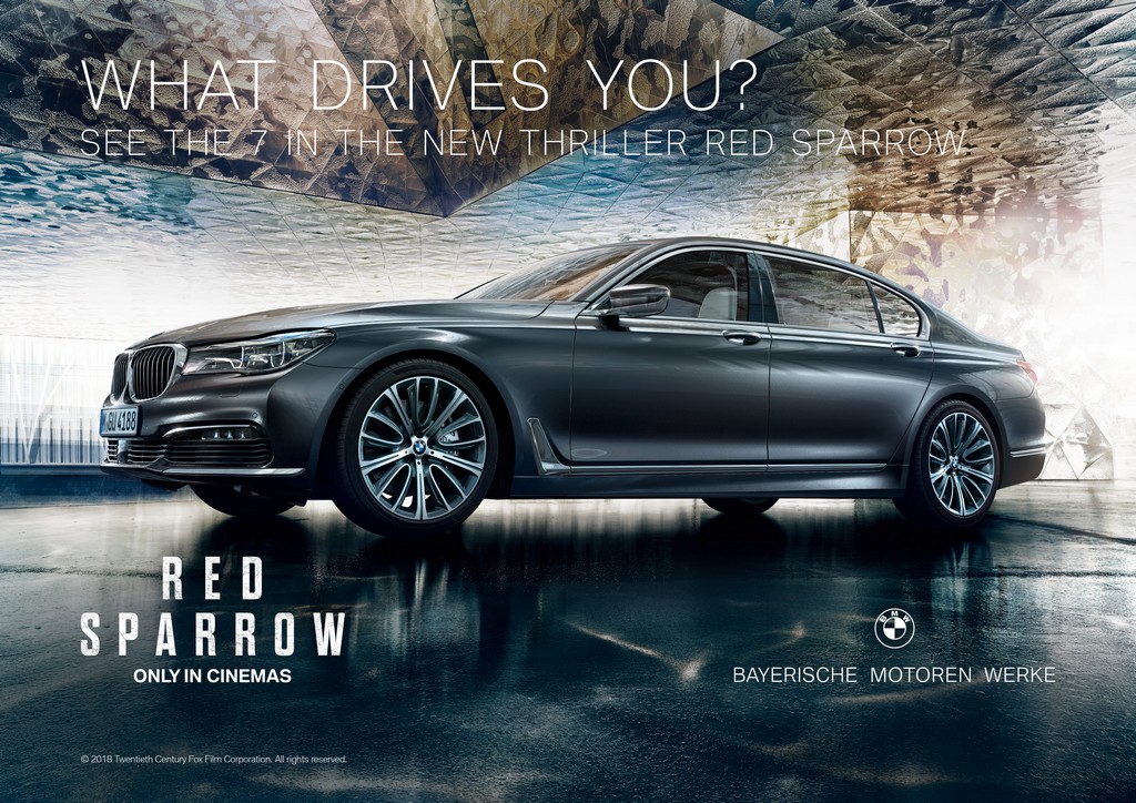 BMW SÉRIE 7 BRILHA NO FILME OPERAÇÃO RED SPARROW, foto 7