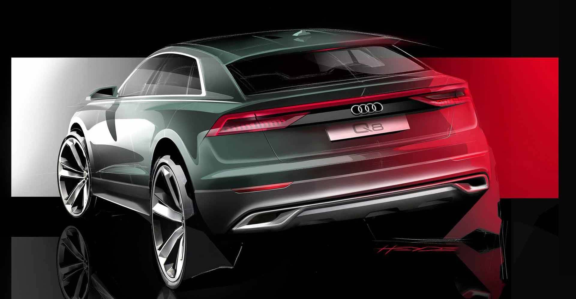 NOVO ESBOÇO ADIANTA O DESIGN DA FRENTE DO AUDI Q8, foto 2