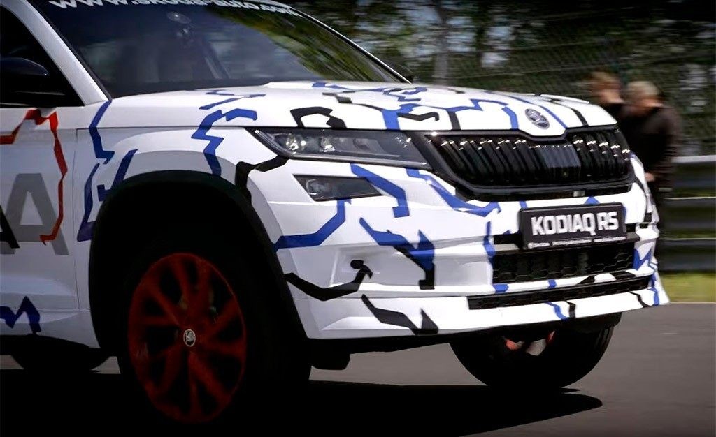 SKODA REVELA O KODIAQ RS EM VÍDEO E COM POUCA CAMUFLAGEM, foto 1