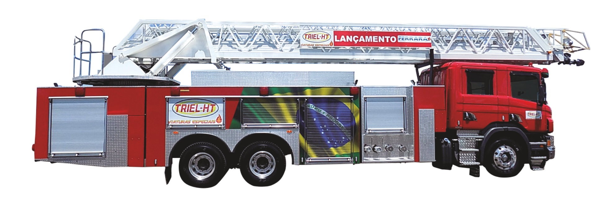 TRIEL PERSONALIZA SCANIA COM ESCADA GIRATÓRIA EQUIPADO COM UMA ALLISON 4500, foto 2