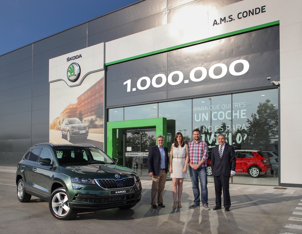 O SUV NÚMERO 1 MILHÃO DA SKODA É UM KAROQ E FOI ENTREGUE NA ESPANHA, foto 1