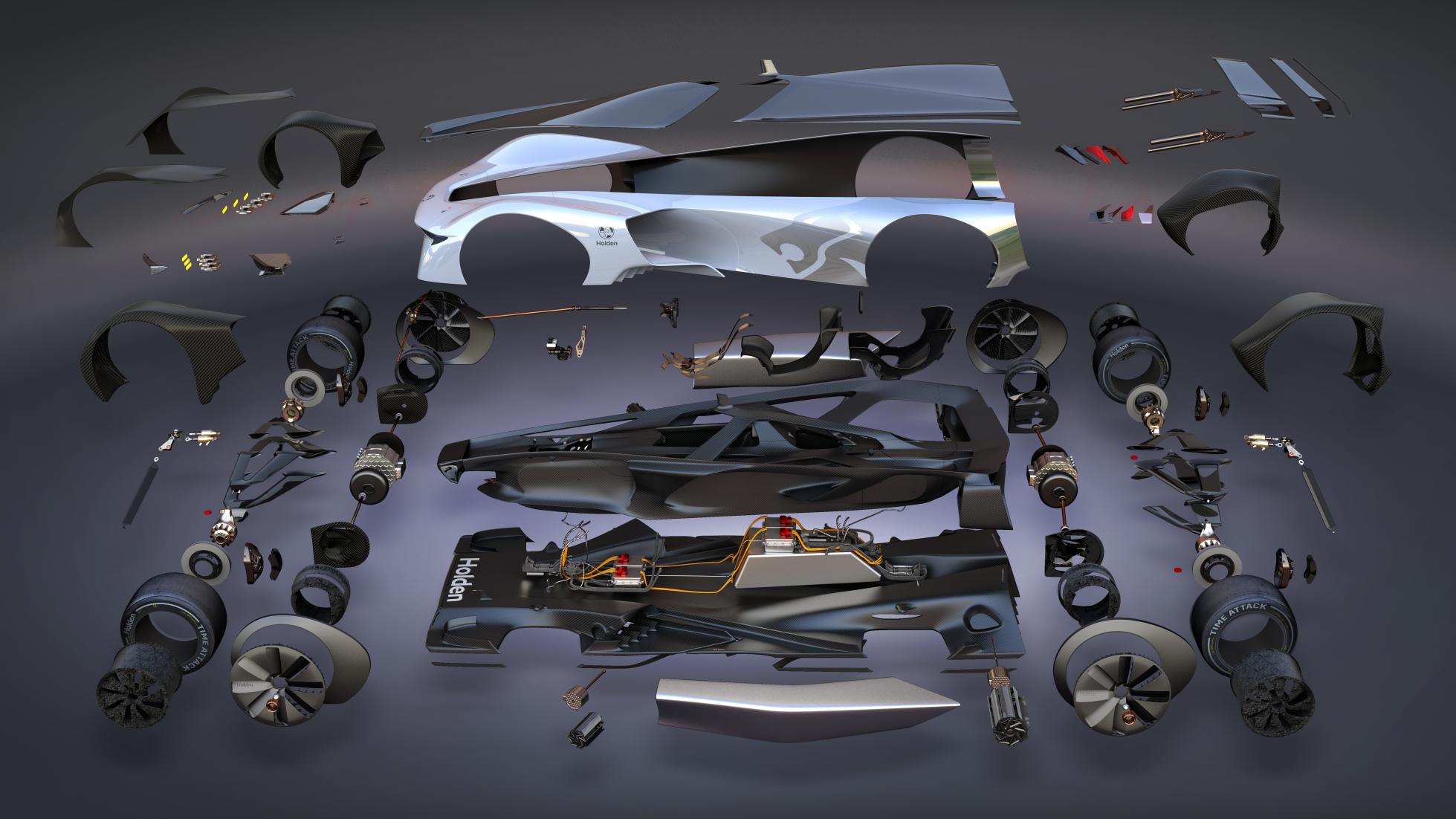 HOLDEN TIME ATTACK CONCEPT: 1.359 CV E 3.240 NM ELÉTRICOS PARA O RECORDE DOS BATHURST 1000, foto 7