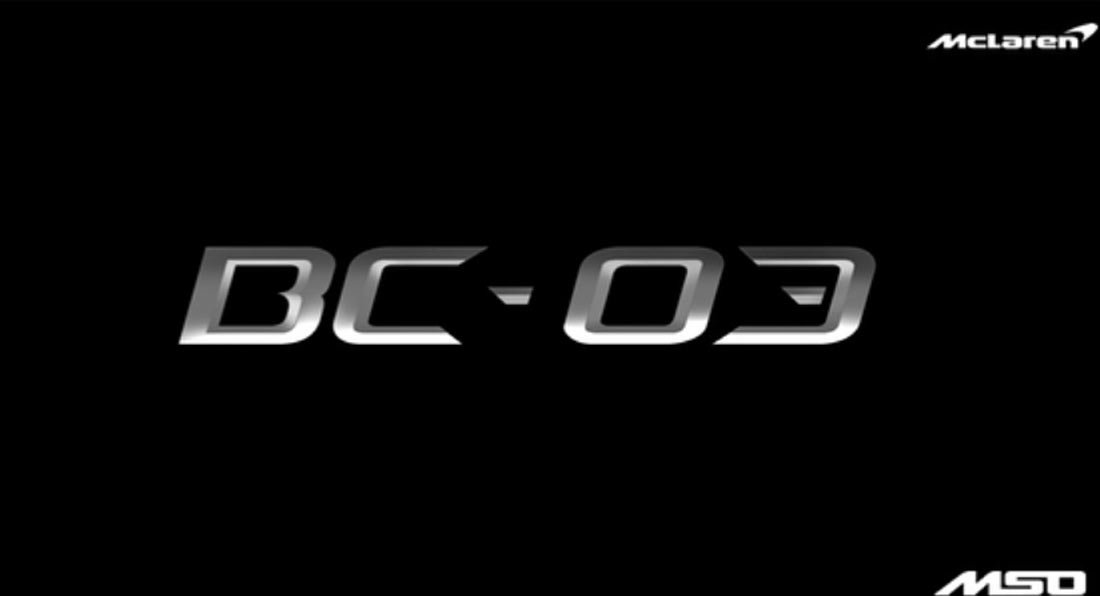 McLAREN BC-03 PODE ADIANTAR A VERSÃO DE PRODUÇÃO DO VISION GRAN TURISMO CONCEPT, foto 1