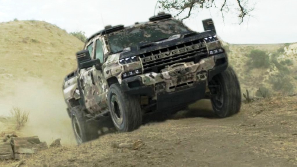 VAZA O NOVO CHEVROLET SILVERADO ZH2 MILITAR ALIMENTADO POR CÉLULAS DE HIDROGÊNIO, foto 1