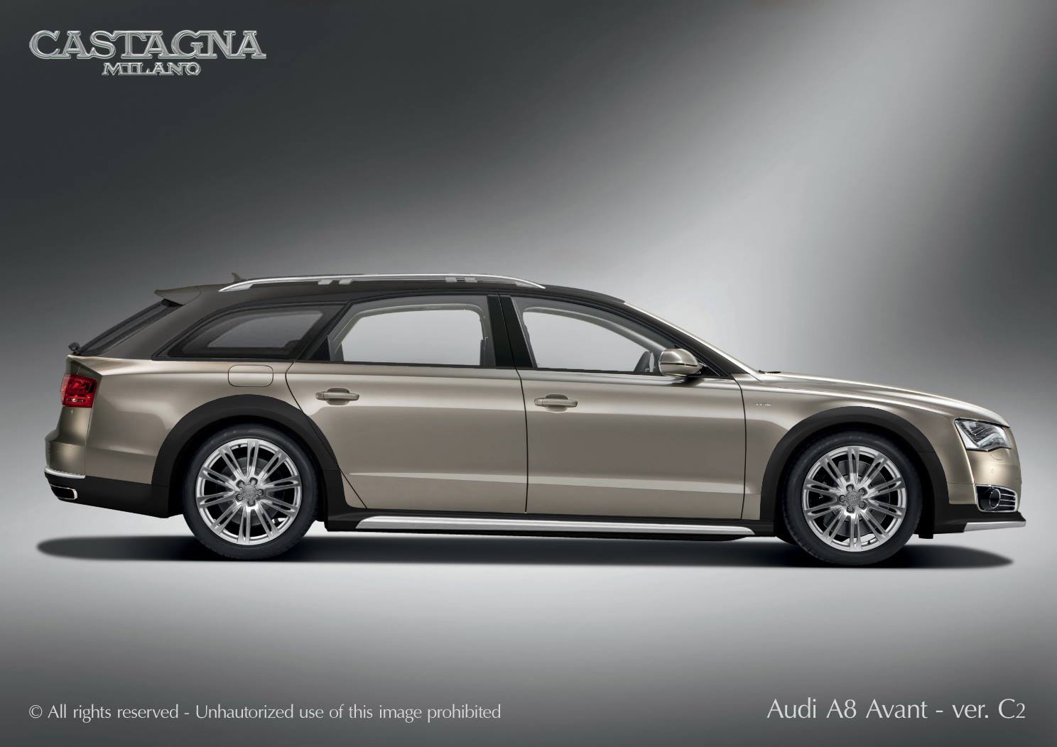 PRIMEIRO AUDI A8 AVANT ALLROAD W12 CHEGA ATRAVÉS DA CASTAGNA MILANO, foto 1