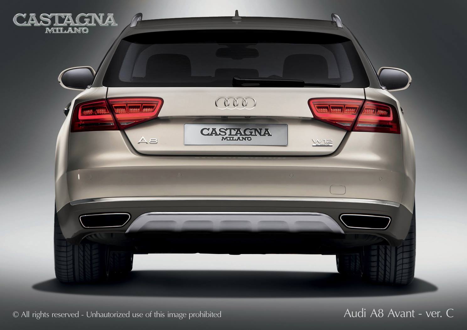 PRIMEIRO AUDI A8 AVANT ALLROAD W12 CHEGA ATRAVÉS DA CASTAGNA MILANO, foto 2