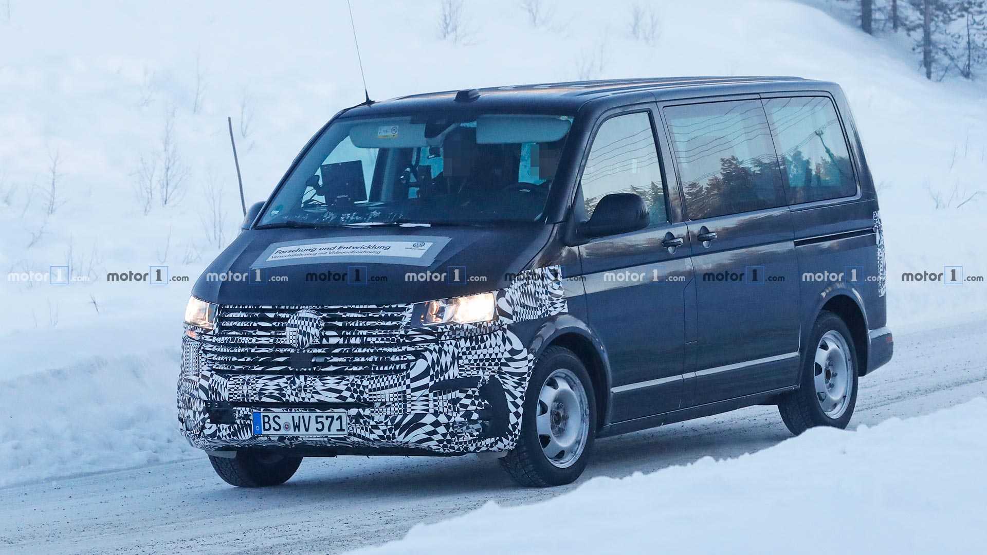 FACELIFT DO VOLKSWAGEN TRANSPORTER T6 JÁ ESTÁ REALIZANDO TESTES DE ESTRADA, foto 6