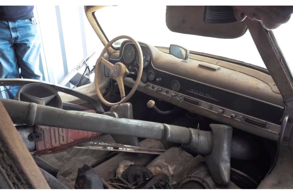 MERCEDES-BENZ 300 SL QUE ESTEVE POR 60 ANOS FECHADO FOI ENCONTRADO EM UM ARMAZÉM NA FLÓRIDA, foto 6