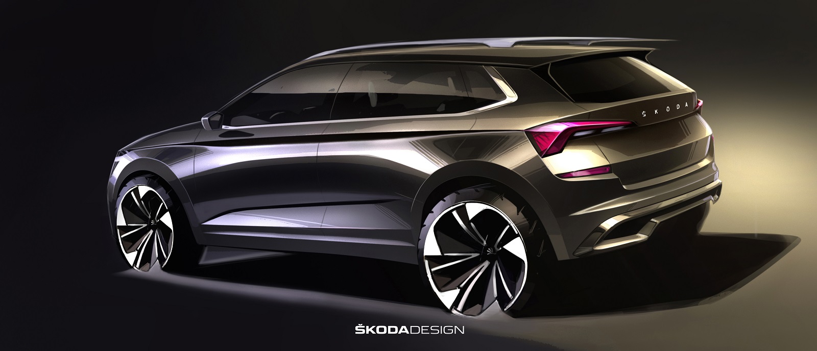 SKODA REVELA DOIS ESBOÇOS DO DESIGN DO NOVO KAMIQ, foto 2