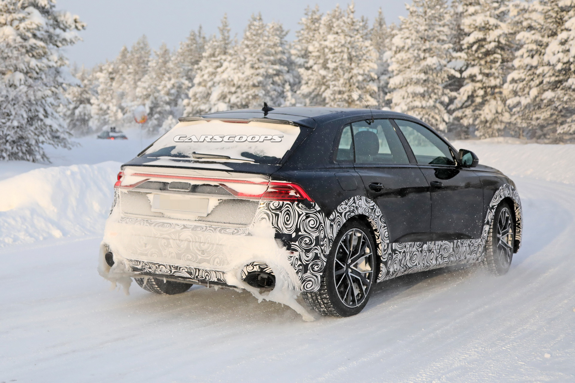 AUDI RS Q8 FLAGRADO DURANTE SEUS TESTES DE INVERNO, foto 8