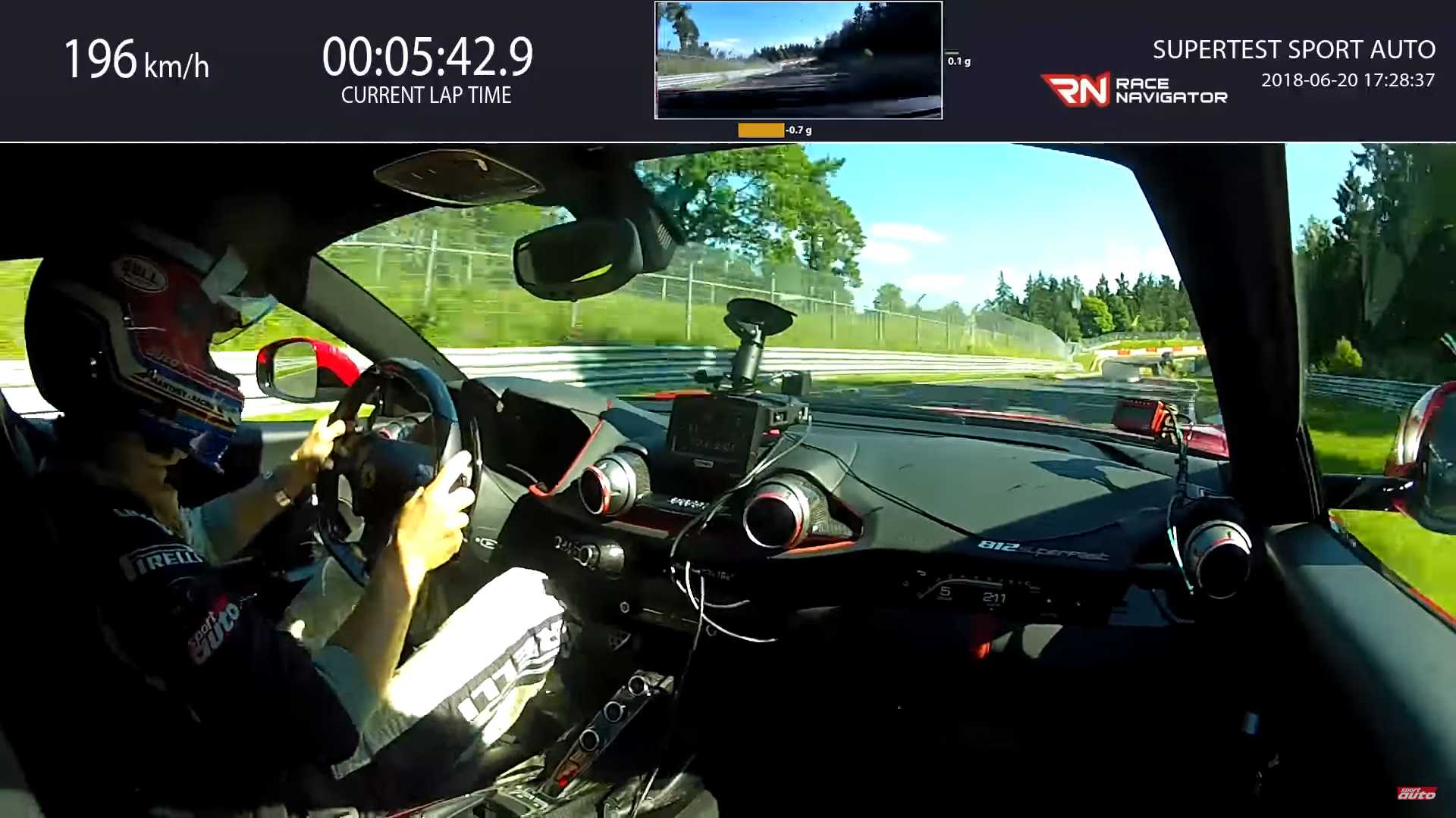 FERRARI F812 SUPERFAST MARCA UM CRONO DE 7:27.48 EM NÜRBURGRING, foto 6