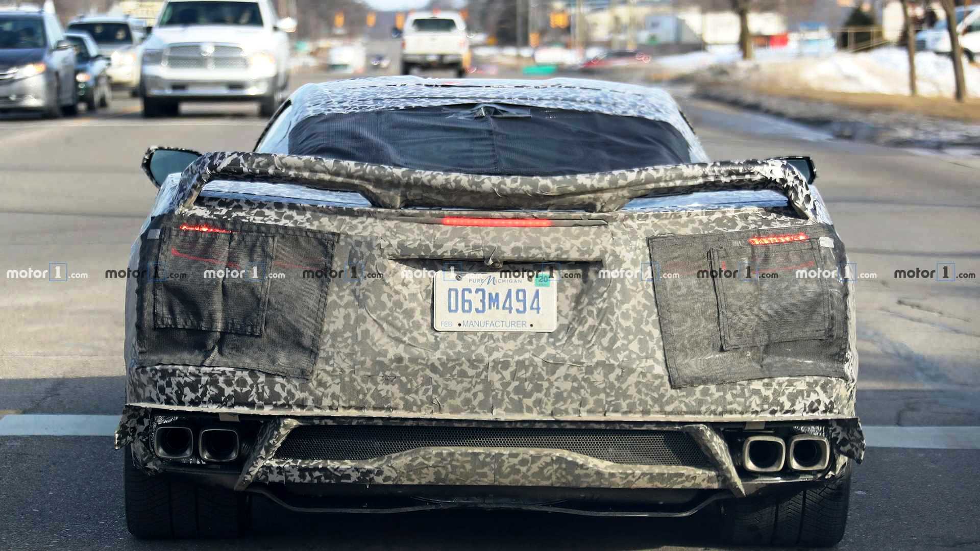 FLAGRADOS NOVOS PROTÓTIPOS DO CHEVROLET CORVETTE C8 RODANDO POR MICHIGAN, foto 2