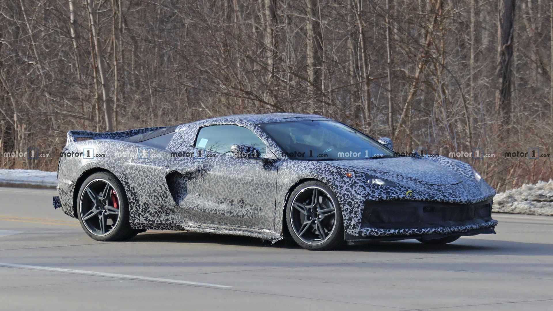 FLAGRADOS NOVOS PROTÓTIPOS DO CHEVROLET CORVETTE C8 RODANDO POR MICHIGAN, foto 3