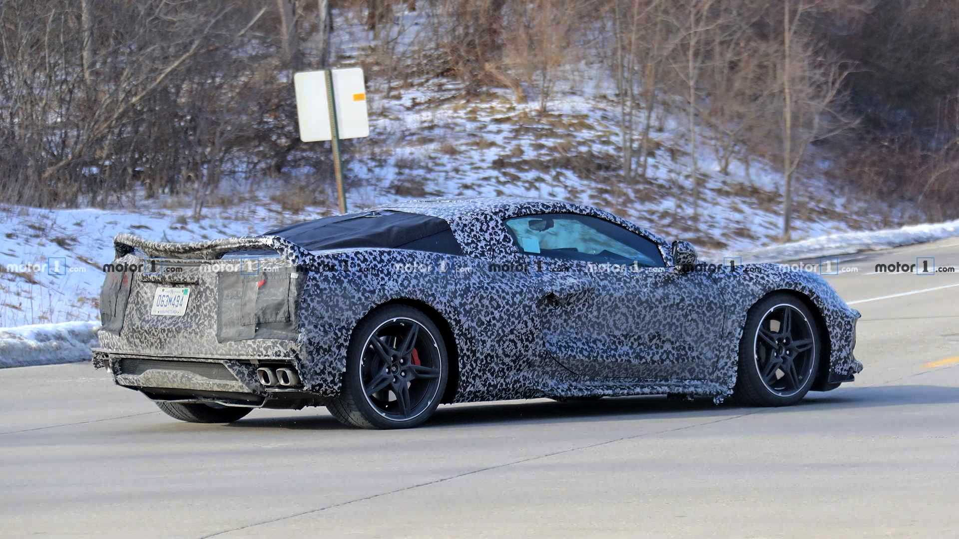 FLAGRADOS NOVOS PROTÓTIPOS DO CHEVROLET CORVETTE C8 RODANDO POR MICHIGAN, foto 7