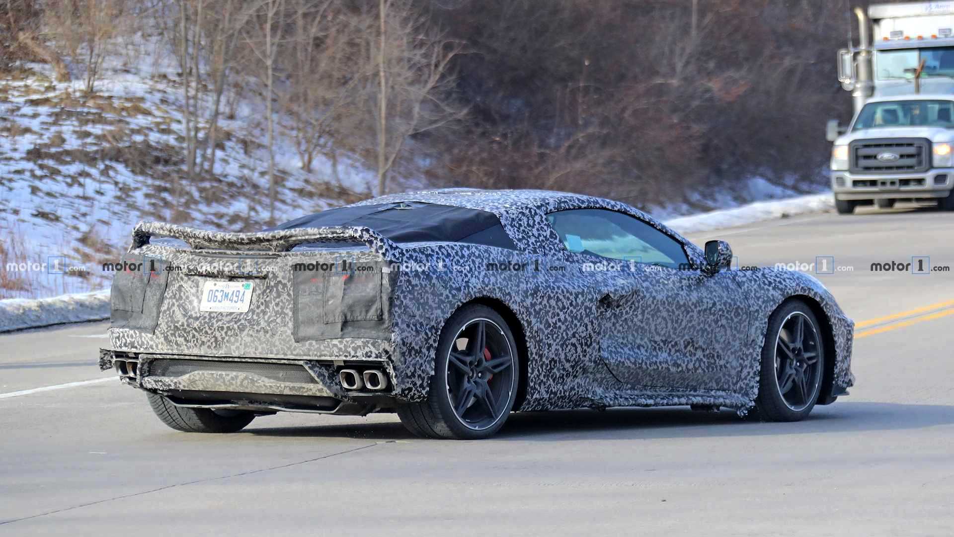 FLAGRADOS NOVOS PROTÓTIPOS DO CHEVROLET CORVETTE C8 RODANDO POR MICHIGAN, foto 8