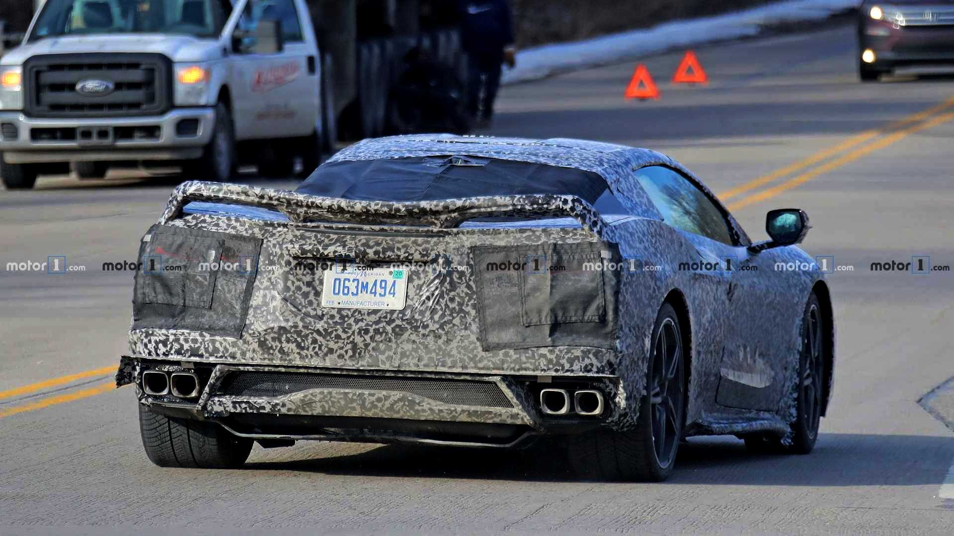 FLAGRADOS NOVOS PROTÓTIPOS DO CHEVROLET CORVETTE C8 RODANDO POR MICHIGAN, foto 10