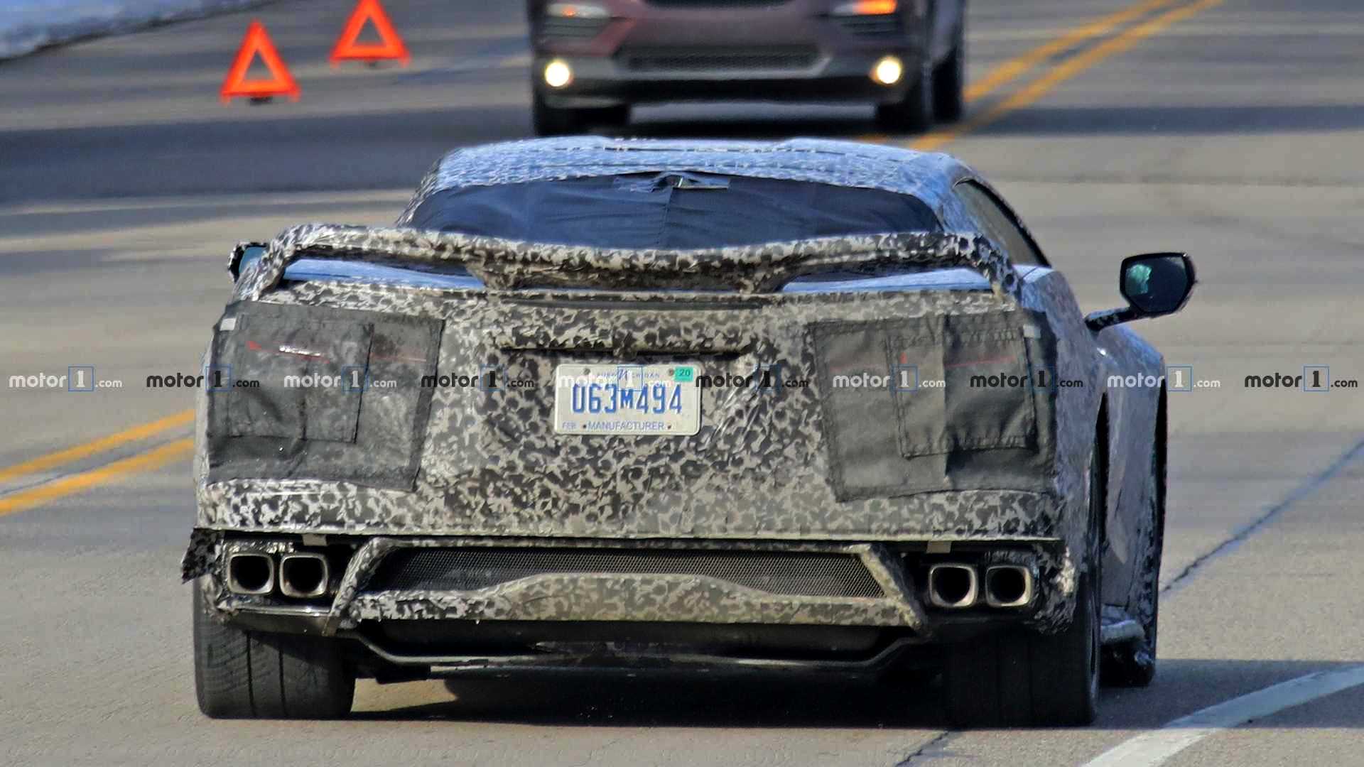 FLAGRADOS NOVOS PROTÓTIPOS DO CHEVROLET CORVETTE C8 RODANDO POR MICHIGAN, foto 11