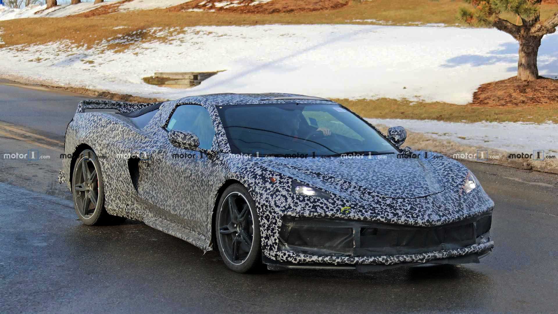 FLAGRADOS NOVOS PROTÓTIPOS DO CHEVROLET CORVETTE C8 RODANDO POR MICHIGAN, foto 12