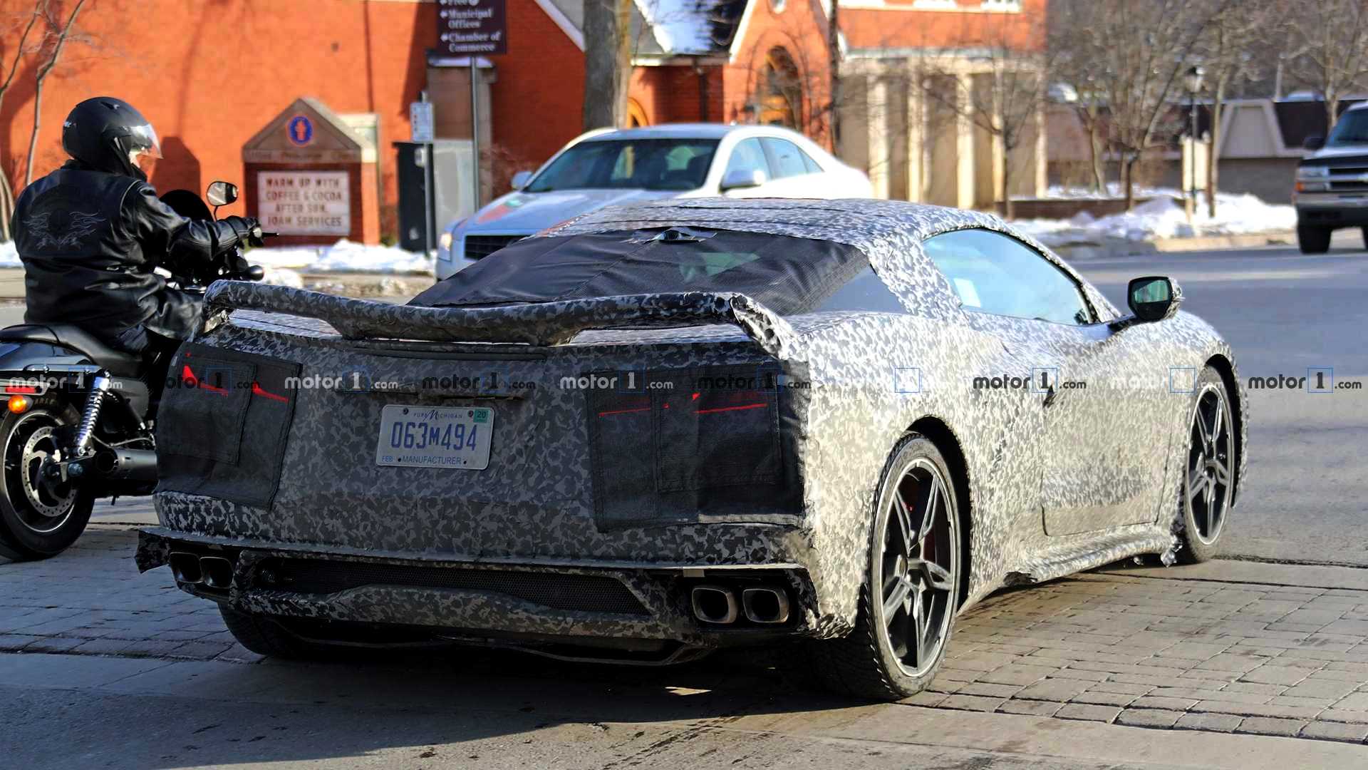 FLAGRADOS NOVOS PROTÓTIPOS DO CHEVROLET CORVETTE C8 RODANDO POR MICHIGAN, foto 15