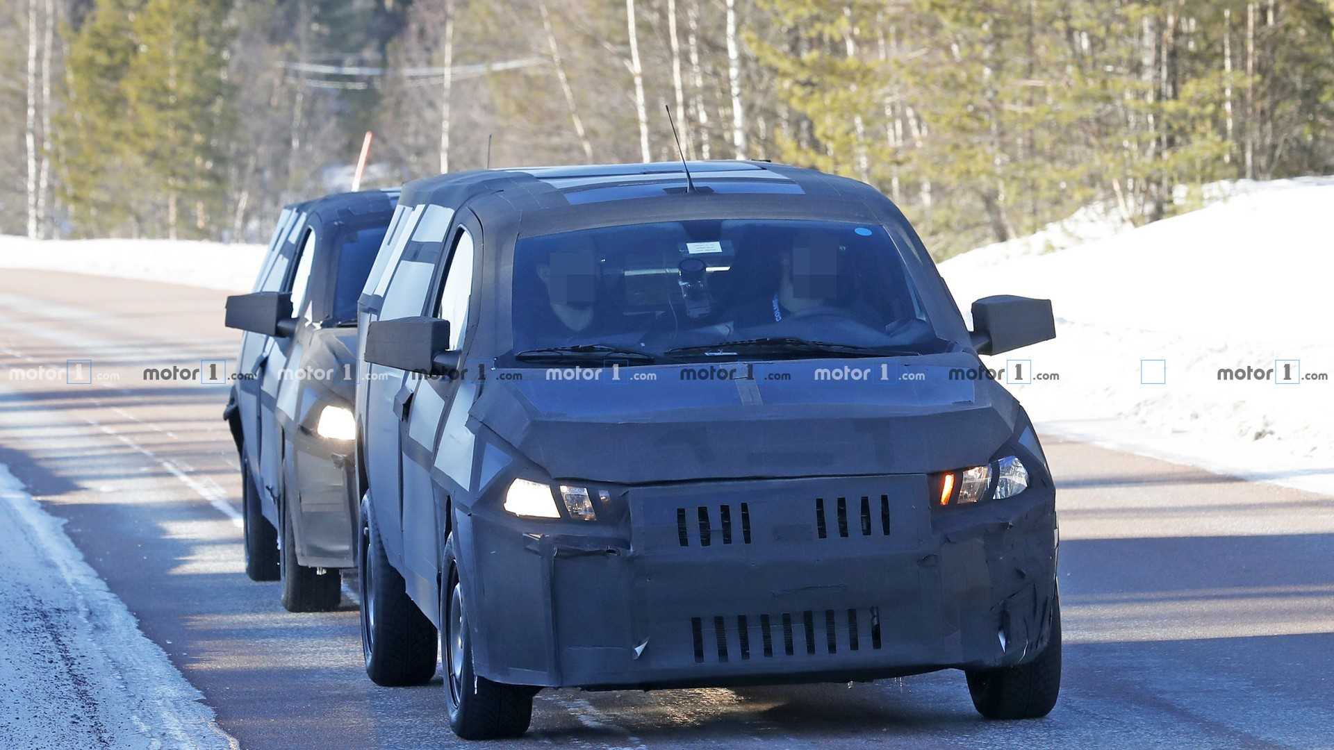 NOVO FIAT MOBI PICK-UP FLAGRADO DURANTE SEUS TESTES DE INVERNO NA ESCANDINÁVIA, foto 1