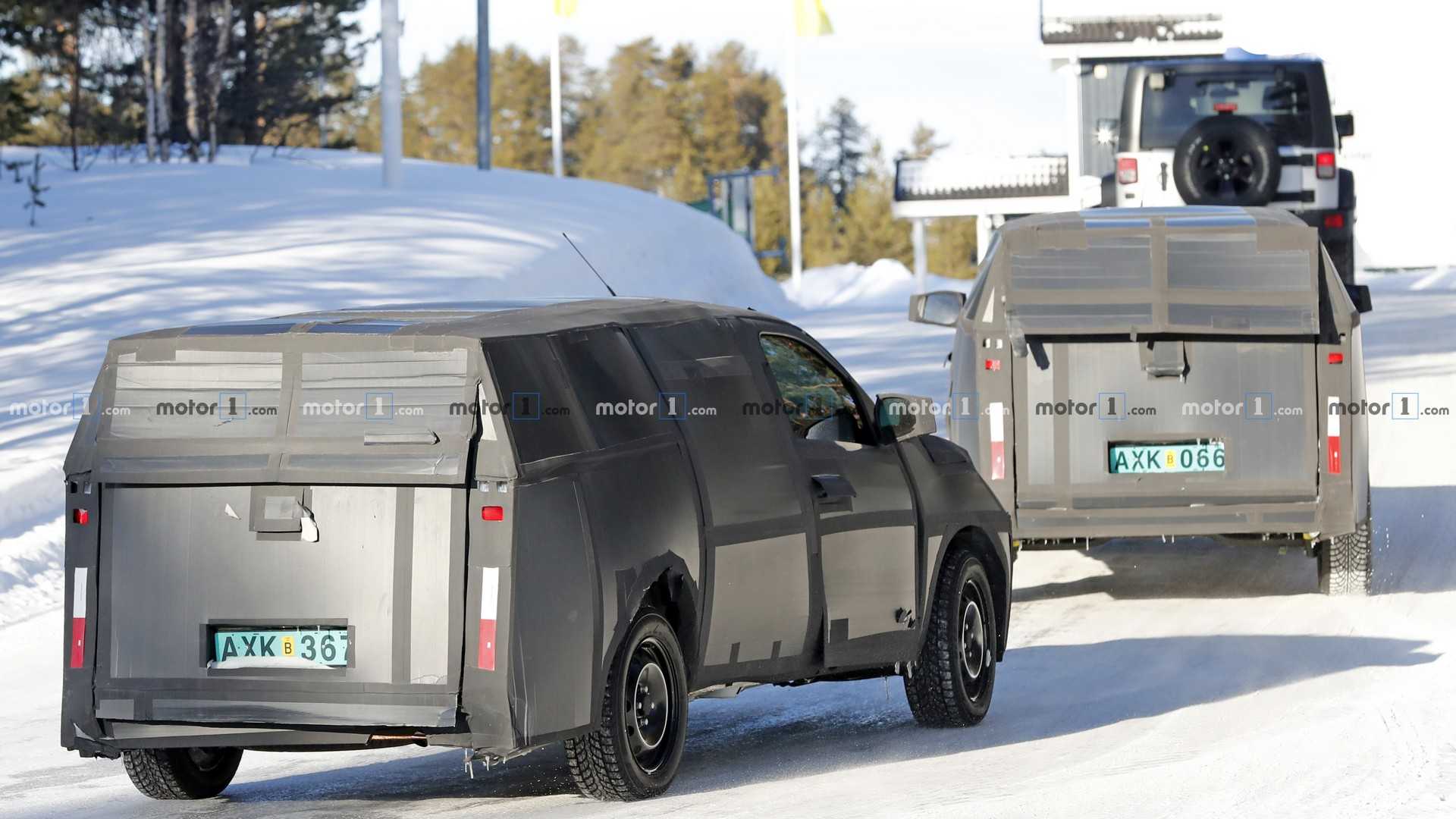 NOVO FIAT MOBI PICK-UP FLAGRADO DURANTE SEUS TESTES DE INVERNO NA ESCANDINÁVIA, foto 6