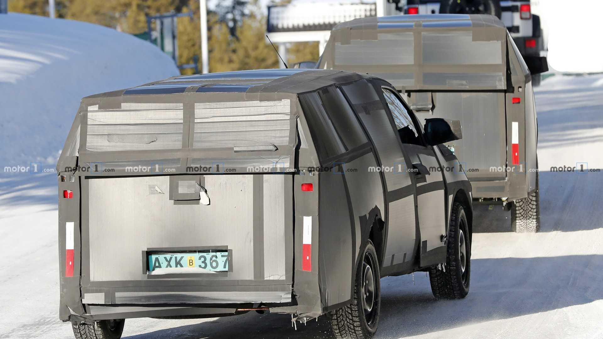 NOVO FIAT MOBI PICK-UP FLAGRADO DURANTE SEUS TESTES DE INVERNO NA ESCANDINÁVIA, foto 8