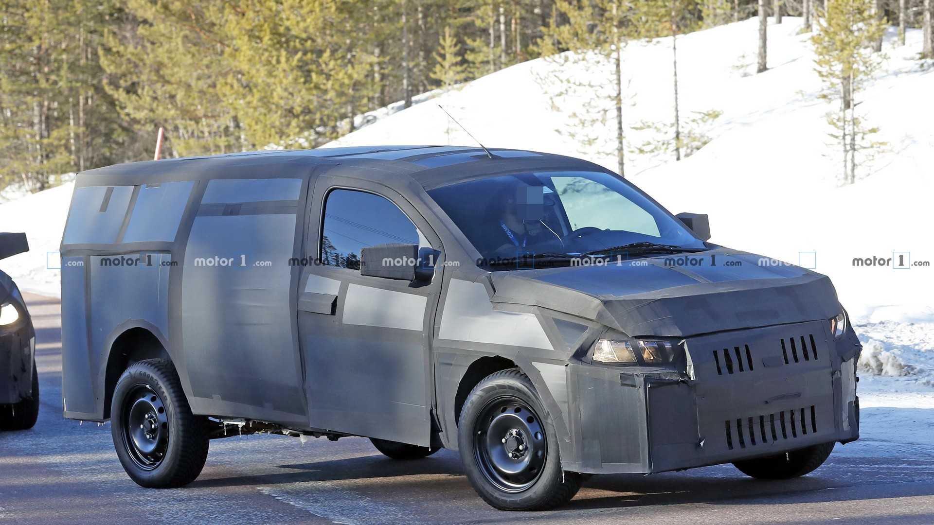 NOVO FIAT MOBI PICK-UP FLAGRADO DURANTE SEUS TESTES DE INVERNO NA ESCANDINÁVIA, foto 10