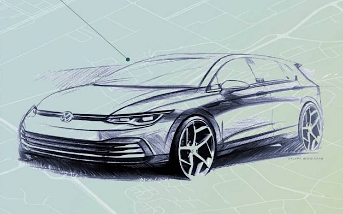 SURGEM OS PRIMEIROS ESBOÇOS OFICIAIS DO VOLKSWAGEN GOLF VIII, foto 1