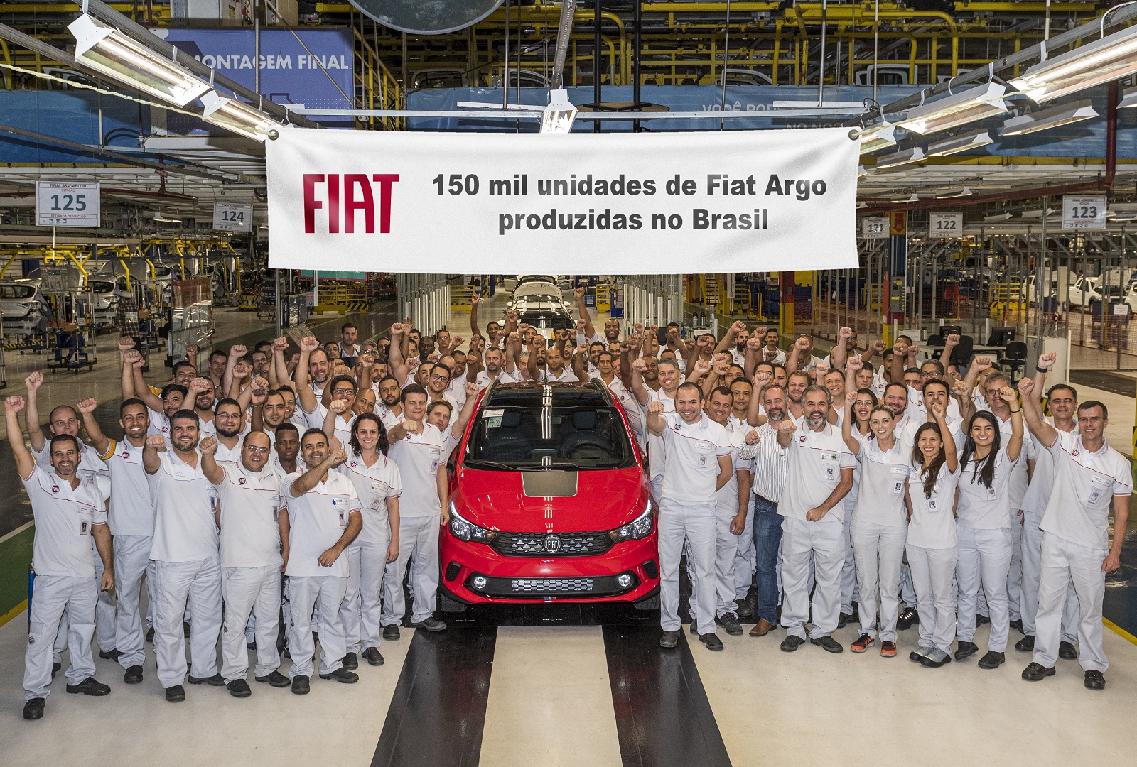 POLO AUTOMOTIVO FIAT CELEBRA 43 ANOS E MARCO DE 150 MIL UNIDADES DE FIAT ARGO PRODUZIDAS, foto 1