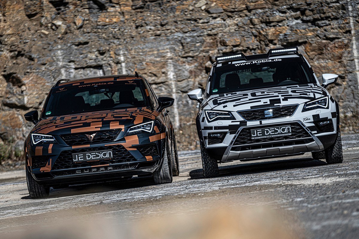 JE DESIGN CUPRA ATECA WIDEBODY SE SUJA DE BARRO JUNTO COM O ATECA ALL TERRAIN, foto 3